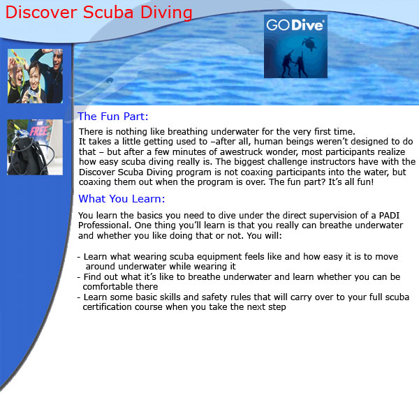 Discover scuba Diving